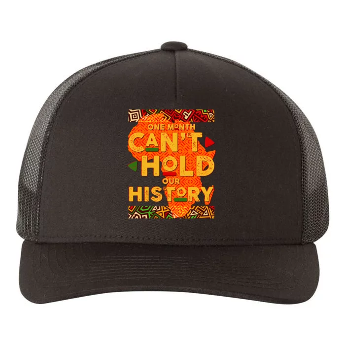 One Month Can't Hold Our History African Colors Yupoong Adult 5-Panel Trucker Hat