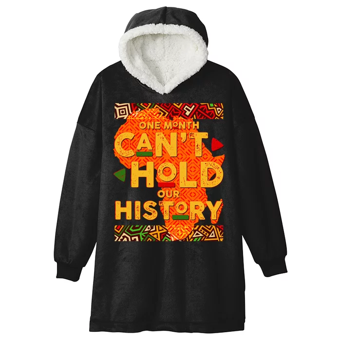 One Month Can't Hold Our History African Colors Hooded Wearable Blanket