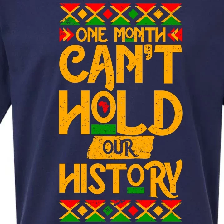 One Month Can't Hold Our History Black History 365 Sueded Cloud Jersey T-Shirt