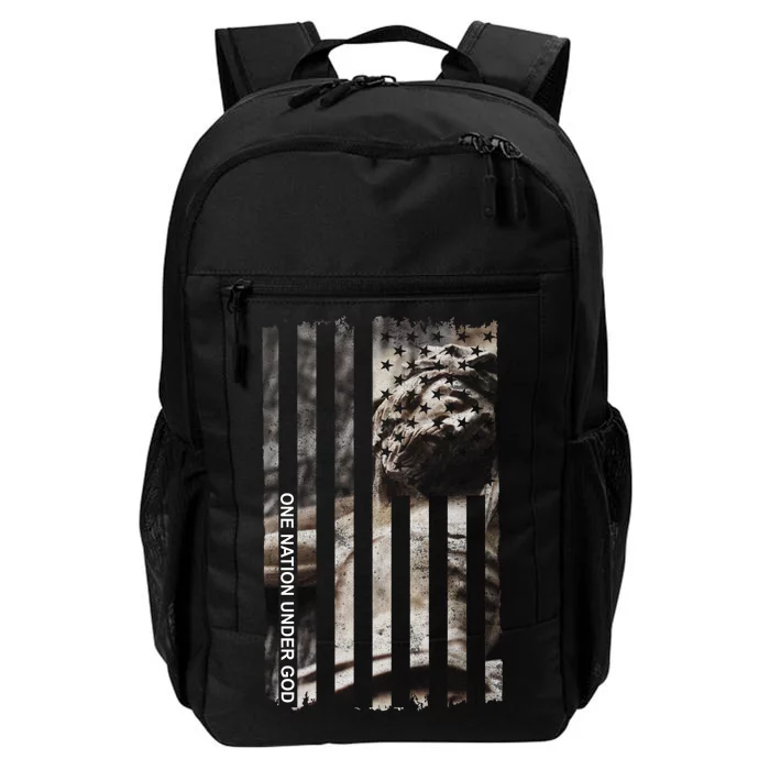 One Nation Under God American Jesus Flag Daily Commute Backpack