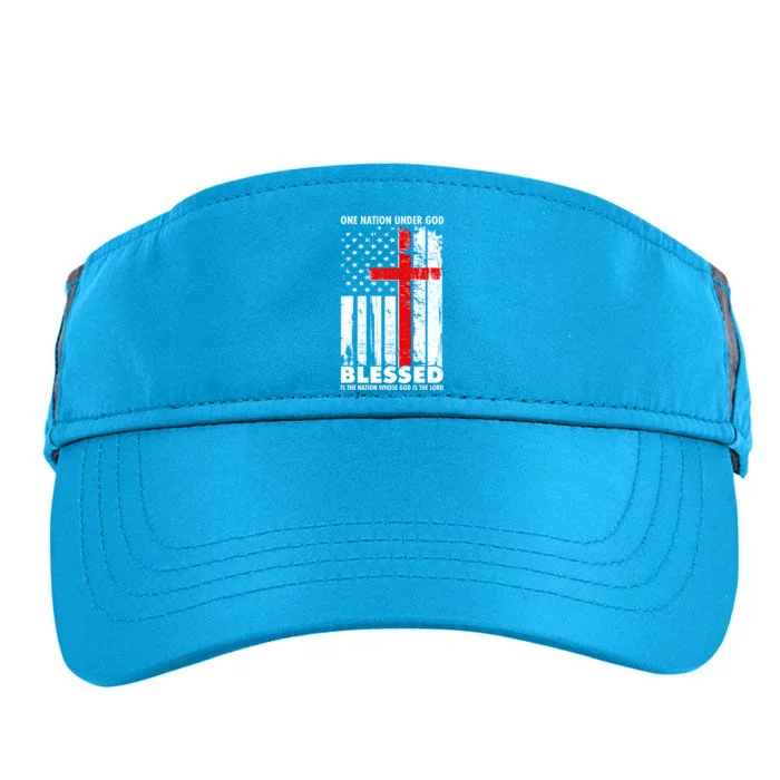 One Nation Under God Blessed Adult Drive Performance Visor