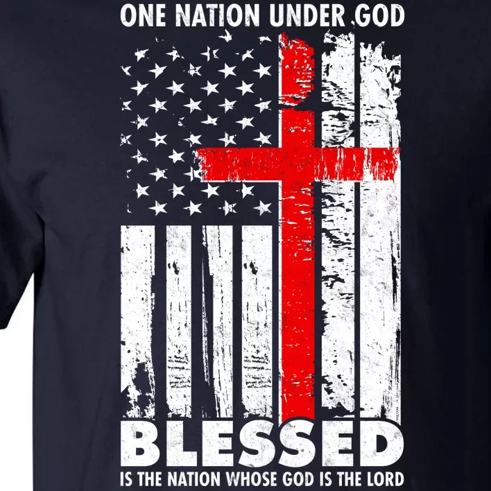 One Nation Under God Blessed Tall T-Shirt