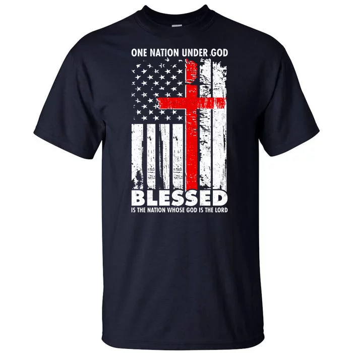 One Nation Under God Blessed Tall T-Shirt