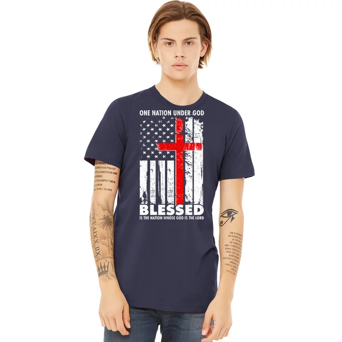 One Nation Under God Blessed Premium T-Shirt