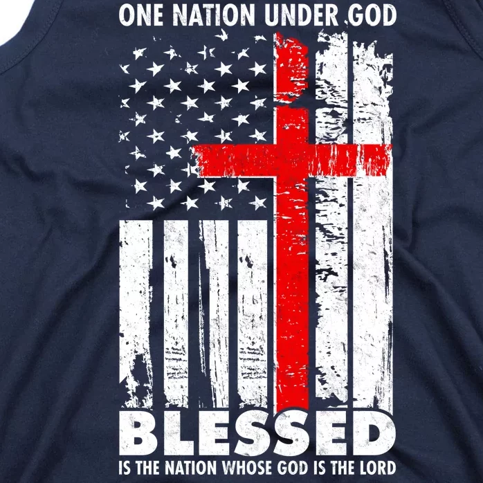 One Nation Under God Blessed Tank Top