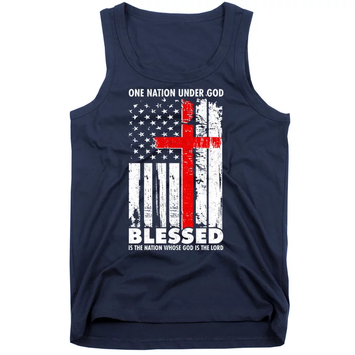 One Nation Under God Blessed Tank Top