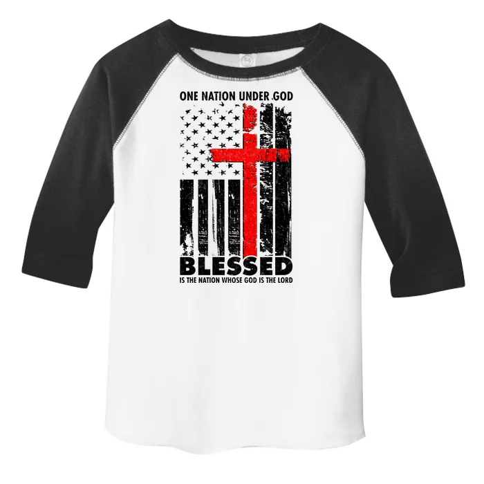 One Nation Under God Blessed Toddler Fine Jersey T-Shirt