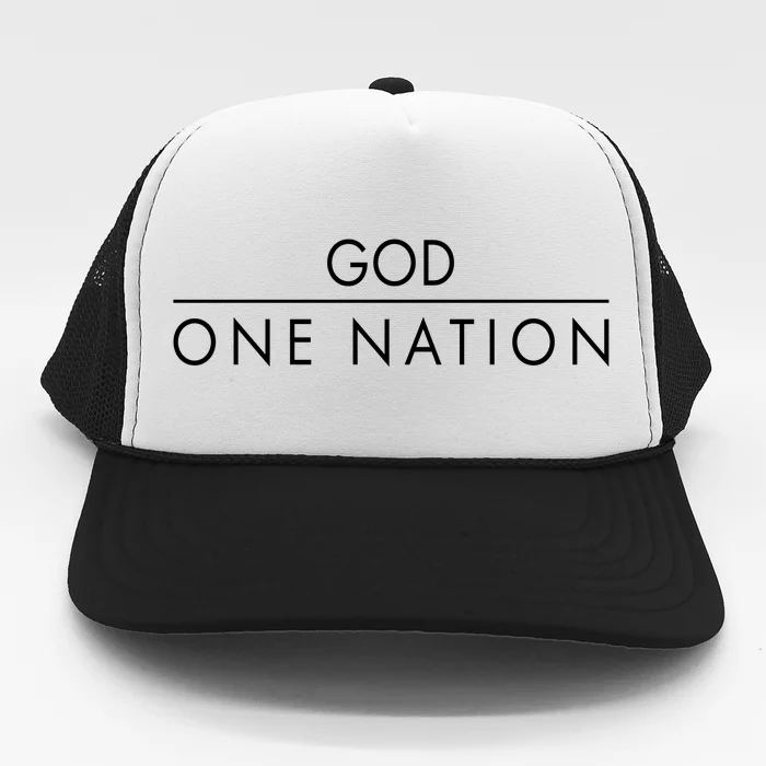 One Nation Under God Christianity Faith Trucker Hat