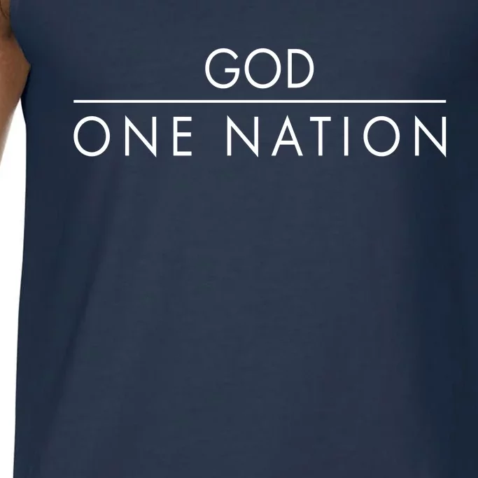 One Nation Under God Christianity Faith Comfort Colors® Tank Top