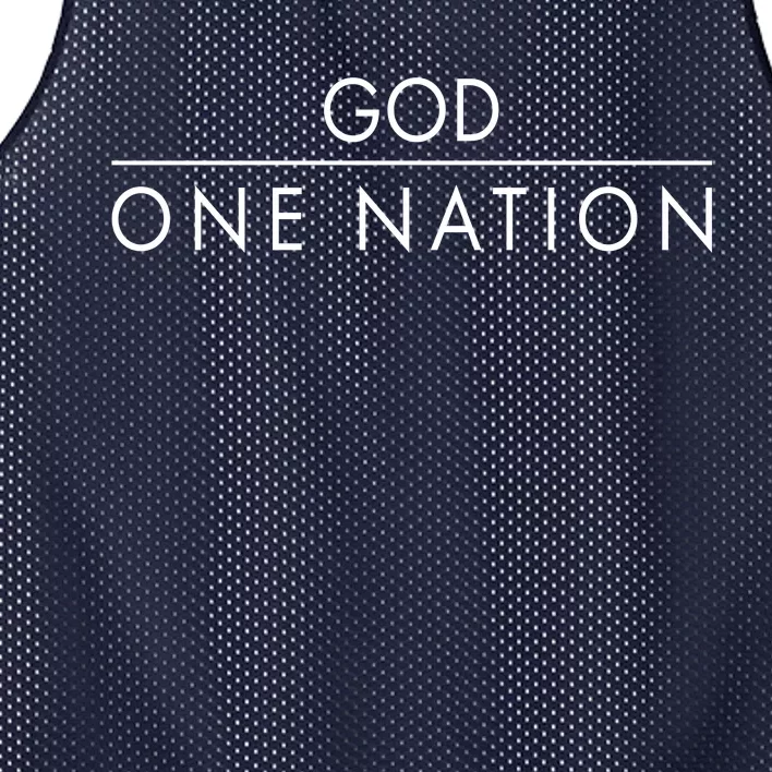 One Nation Under God Christianity Faith Mesh Reversible Basketball Jersey Tank