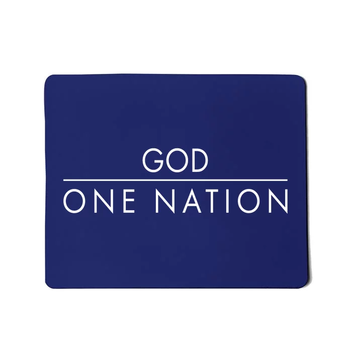 One Nation Under God Christianity Faith Mousepad