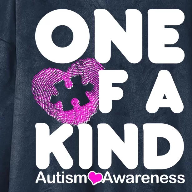 One of a Kind - Autism Awareness Hooded Wearable Blanket