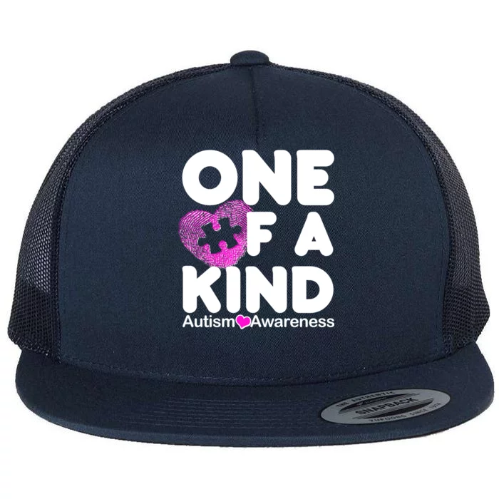 One of a Kind - Autism Awareness Flat Bill Trucker Hat