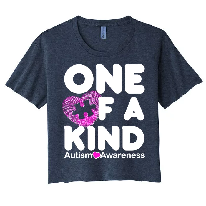 One of a Kind - Autism Awareness Women's Crop Top Tee