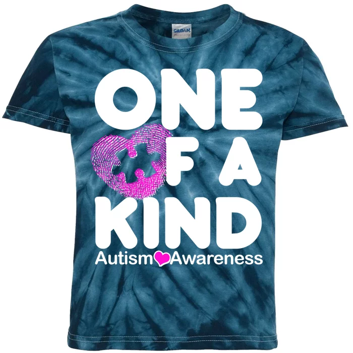 One of a Kind - Autism Awareness Kids Tie-Dye T-Shirt