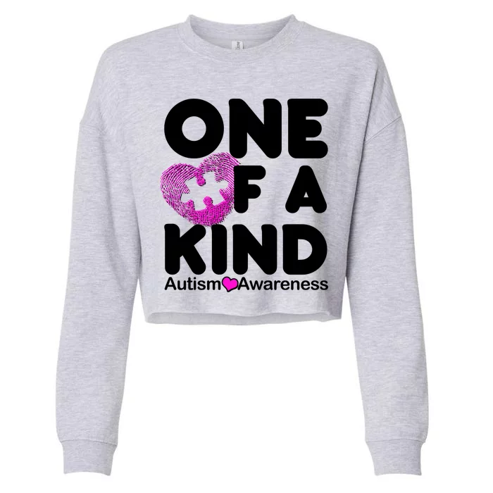 One of a Kind - Autism Awareness Cropped Pullover Crew