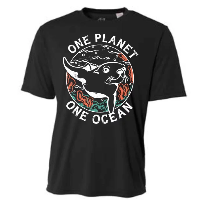 One Planet One Ocean Seal Cooling Performance Crew T-Shirt