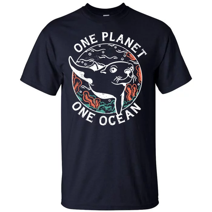 One Planet One Ocean Seal Tall T-Shirt