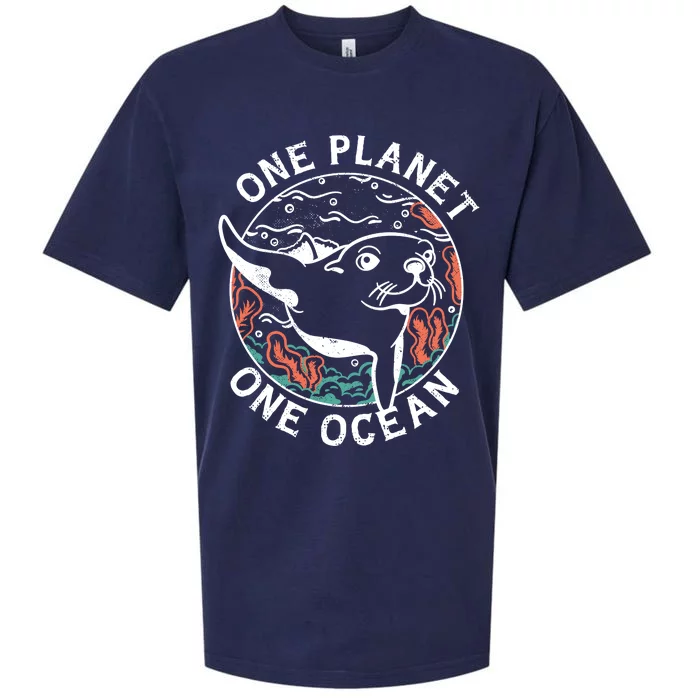 One Planet One Ocean Seal Sueded Cloud Jersey T-Shirt