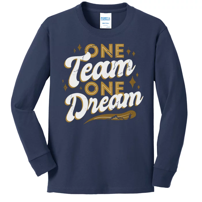 One Team One Dream Kids Long Sleeve Shirt