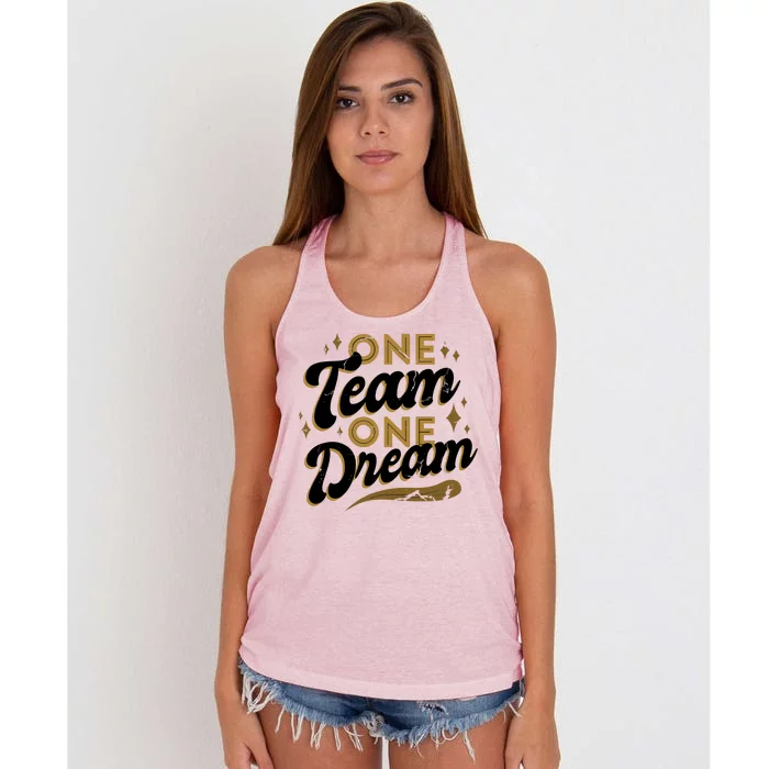 One Team One Dream Women's Knotted Racerback Tank