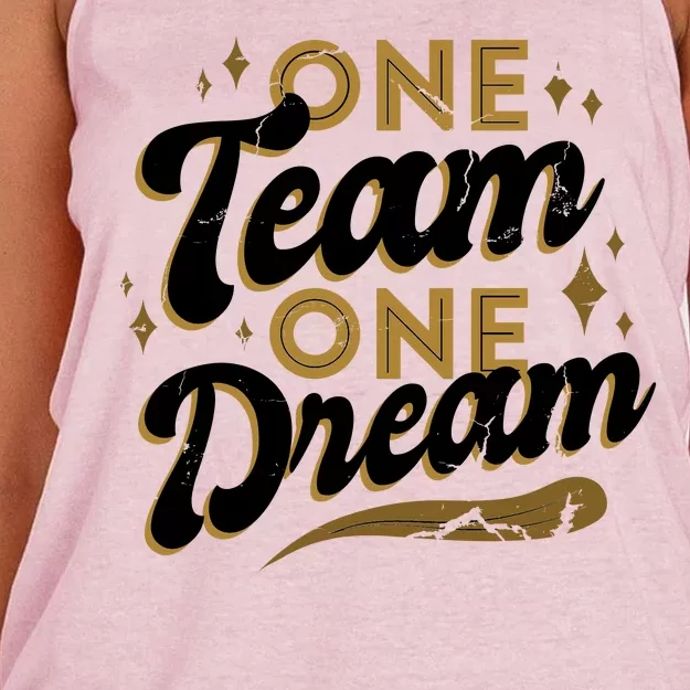 One Team One Dream Women's Knotted Racerback Tank