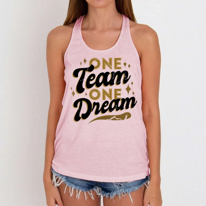 One Team One Dream Women's Knotted Racerback Tank