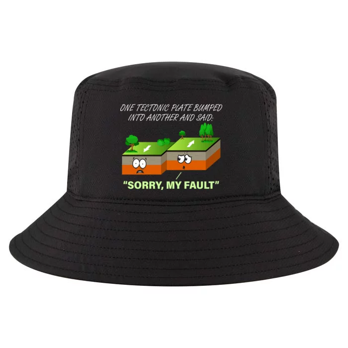 One Tectonic Plate Sorry My Fault Cool Comfort Performance Bucket Hat