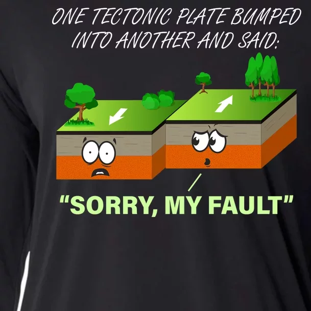 One Tectonic Plate Sorry My Fault Cooling Performance Long Sleeve Crew