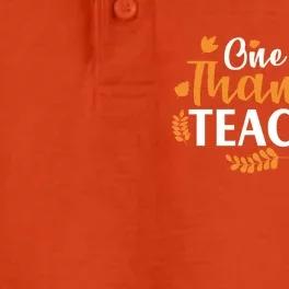 One Thankful Teacher Dry Zone Grid Performance Polo