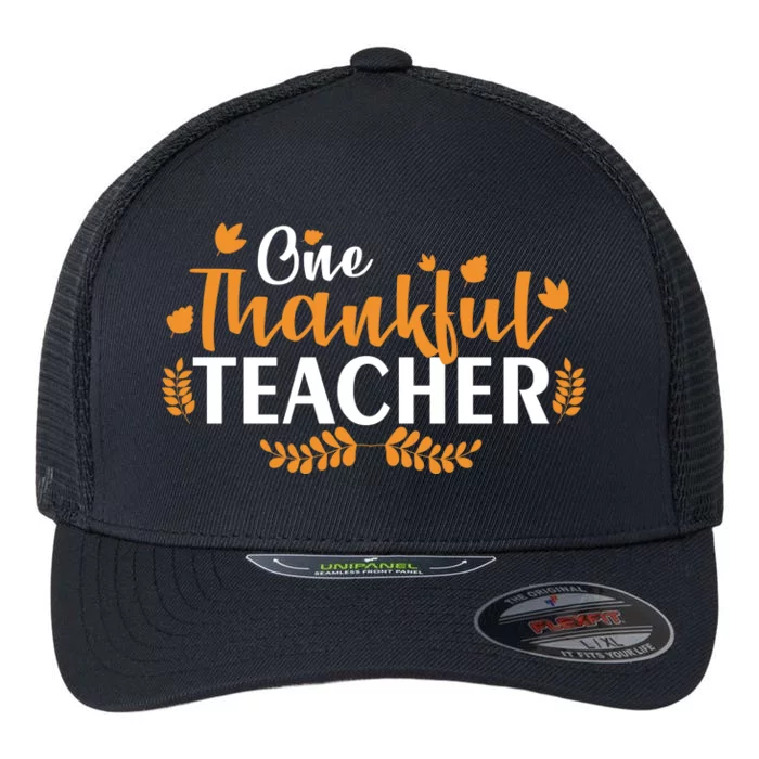 One Thankful Teacher Flexfit Unipanel Trucker Cap