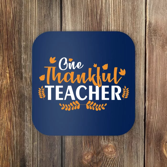 One Thankful Teacher Coaster