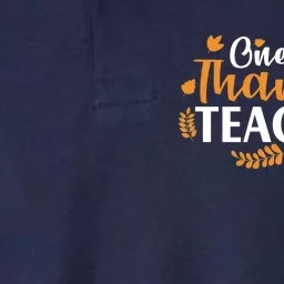 One Thankful Teacher Softstyle Adult Sport Polo