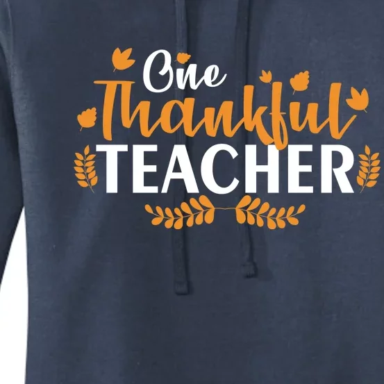 One Thankful Teacher Women's Pullover Hoodie