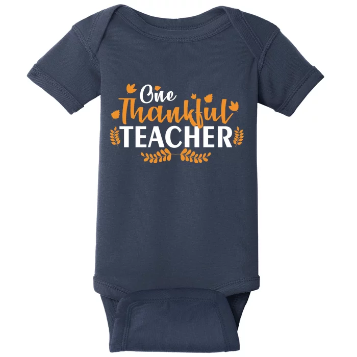 One Thankful Teacher Baby Bodysuit