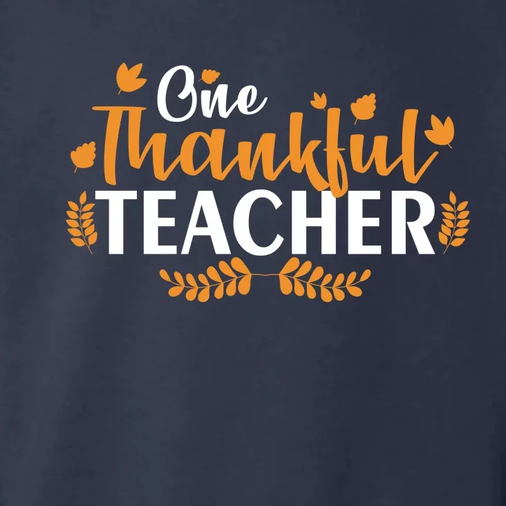 One Thankful Teacher Toddler Hoodie