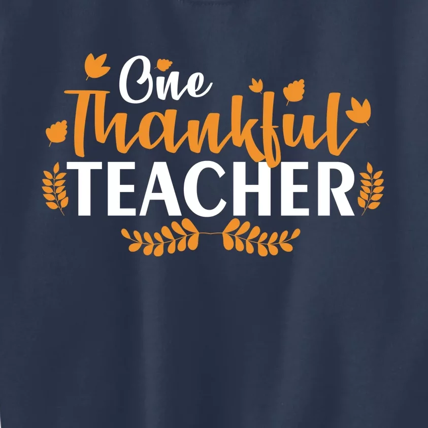 One Thankful Teacher Kids Sweatshirt