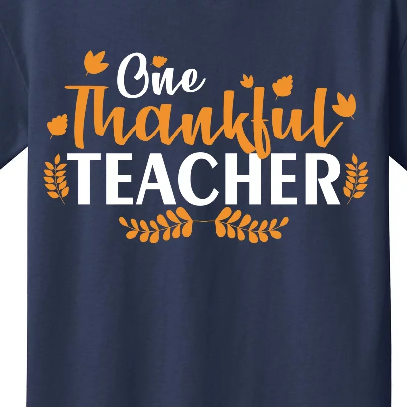 One Thankful Teacher Kids T-Shirt