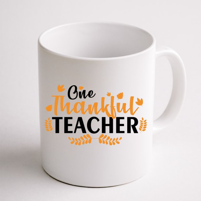 One Thankful Teacher Front & Back Coffee Mug