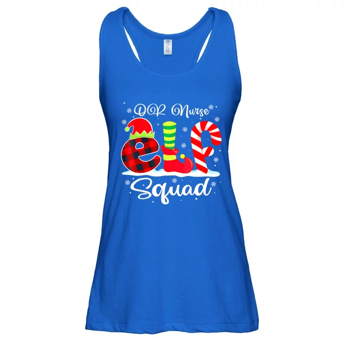 Or Nurse Elf Squad Christmas Operating Room Matching Gift Ladies Essential Flowy Tank