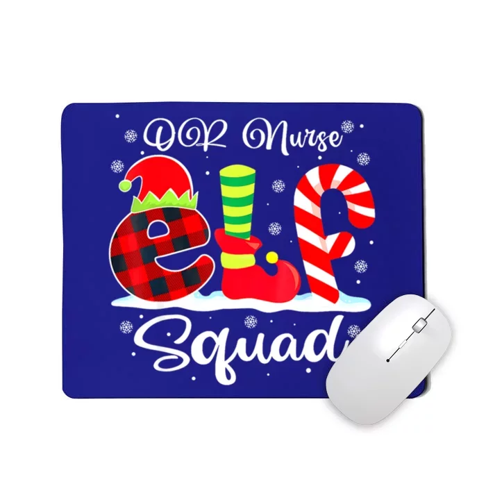 Or Nurse Elf Squad Christmas Operating Room Matching Gift Mousepad