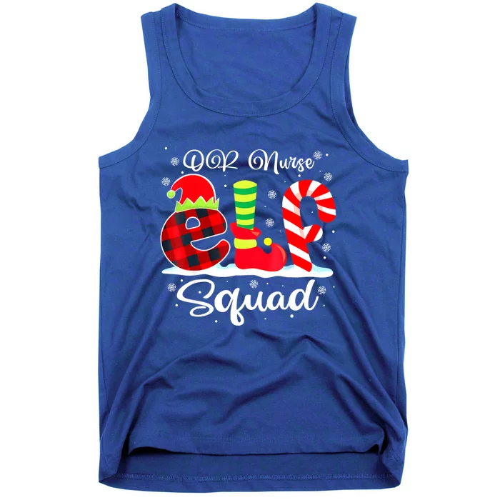 Or Nurse Elf Squad Christmas Operating Room Matching Gift Tank Top