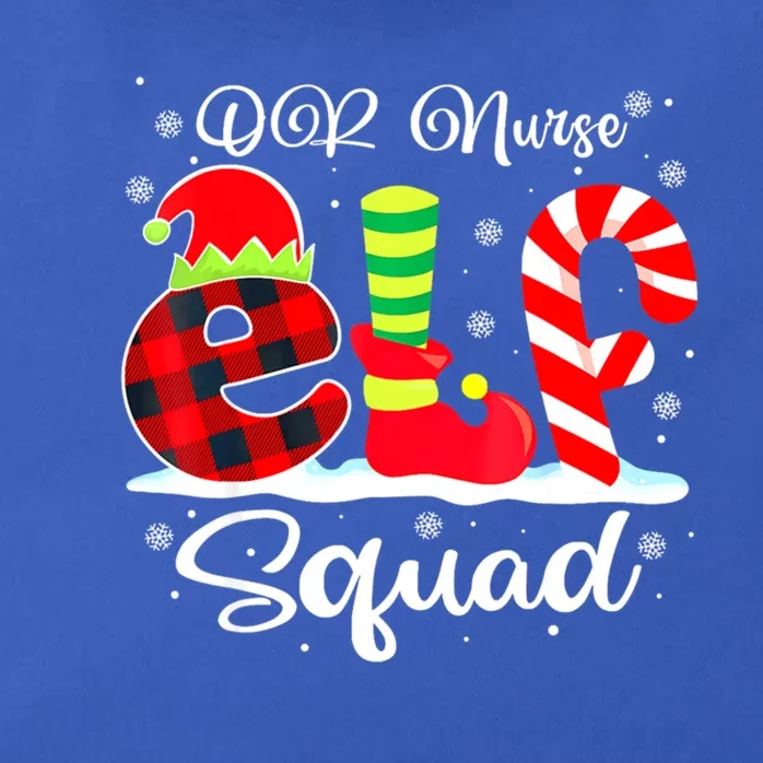 Or Nurse Elf Squad Christmas Operating Room Matching Gift Zip Tote Bag