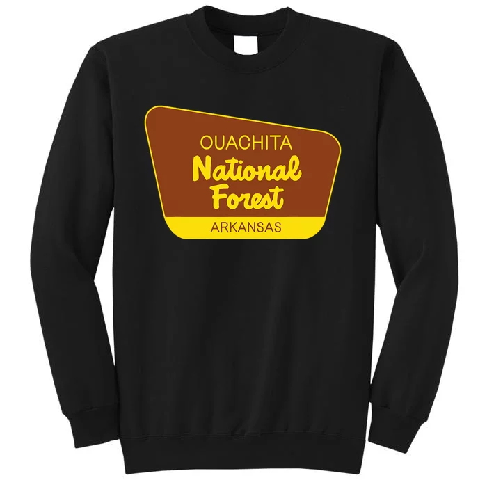 Ouachita National Forest Arkansas Retro Sign Sweatshirt