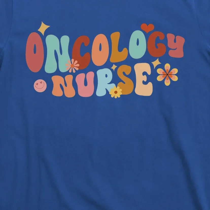 Oncology Nurse Future Nurse Nursing School Retro Groovy Gift T-Shirt