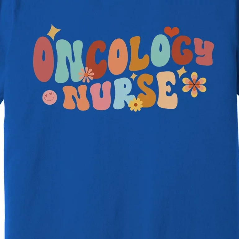 Oncology Nurse Future Nurse Nursing School Retro Groovy Gift Premium T-Shirt