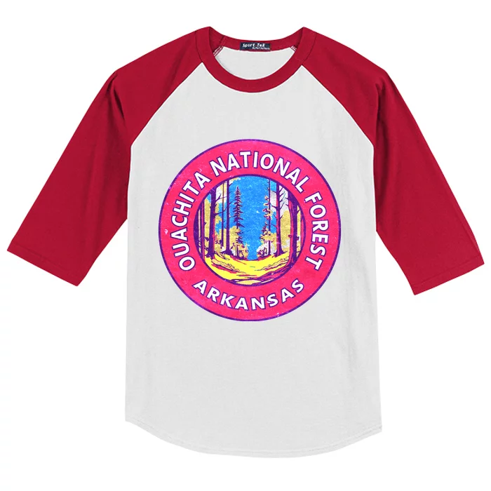 Ouachita National Forest Kids Colorblock Raglan Jersey