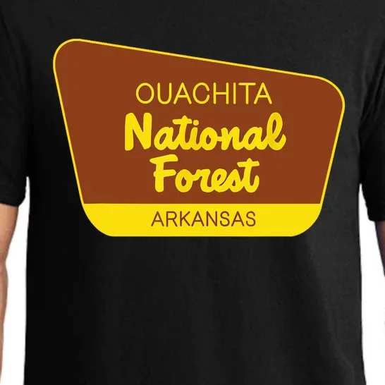 Ouachita National Forest Arkansas Retro Sign Pajama Set