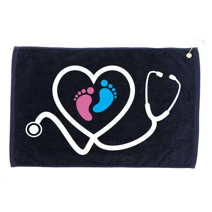 Obstetric Nurse Feet Stethoscope Neonatal Nicu Clothes Gift Grommeted Golf Towel