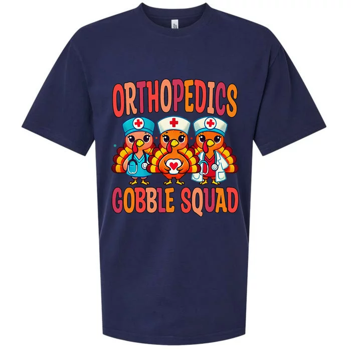 Orthopedics Nurse Gobble Squad Thanksgiving Surgeon Doctor Sueded Cloud Jersey T-Shirt